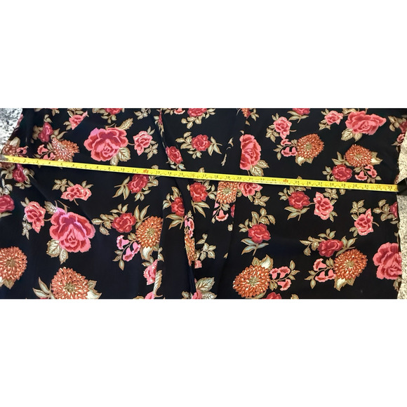 Angie Womens Floral Oversized Kimono Size L Resort Beach Vacation Feminine Boho - Picture 9 of 10